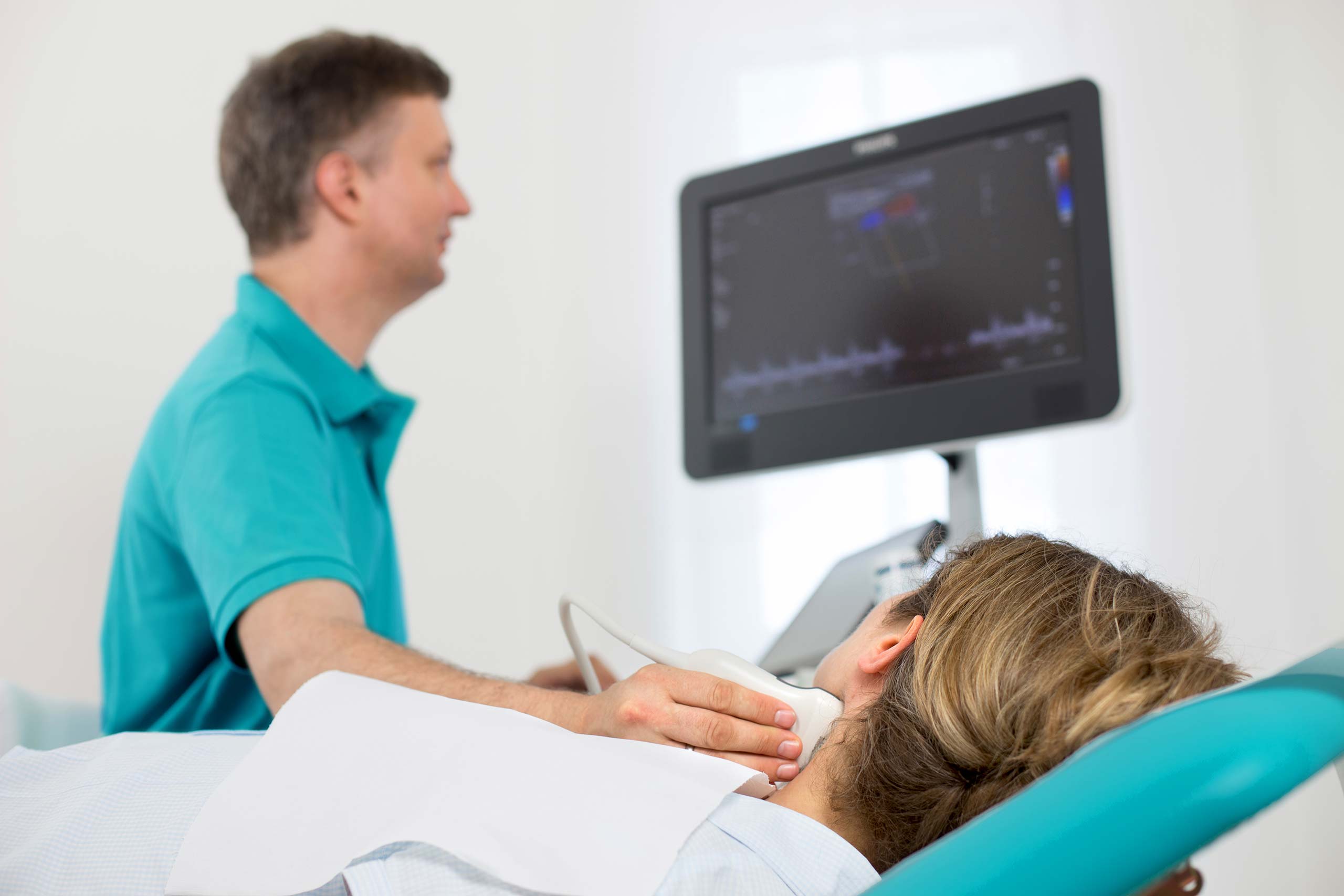 Sonografie Ultraschall Hals